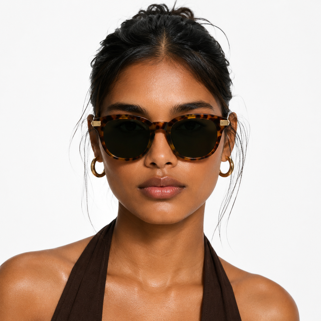 Lunettes de soleil rondes CY Butterfly